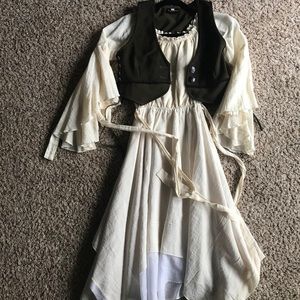 Medieval dress and vest